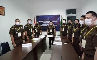 Refleksi Akhir Tahun 2021 Kejari Kuansing, Terbanyak Tangani Perkara Tipikor se Riau